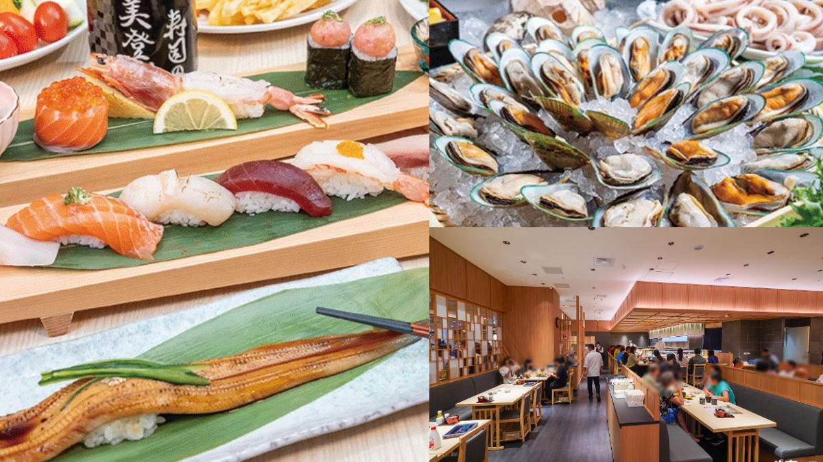 70款壽司＋生魚片無限吃！「日本壽司名店」推吃到飽，還有炸物、燒烤自助吧