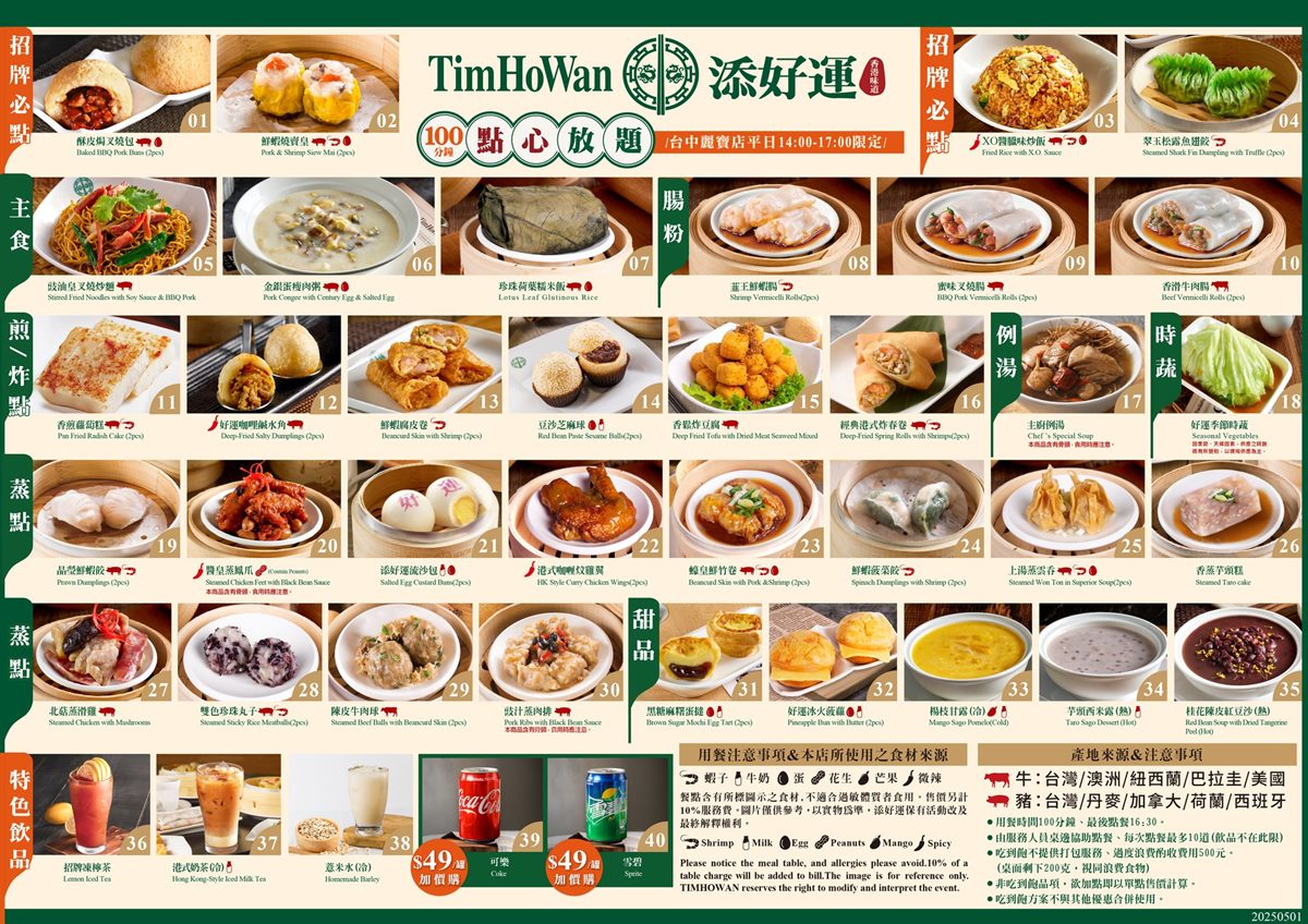 點心放題活動延長!「添好運」5分店699元吃到飽, 主食、蒸點35道無限吃 點心放題活動延長!「添好運」5分店699元吃到飽, 主食、蒸點35道無限吃