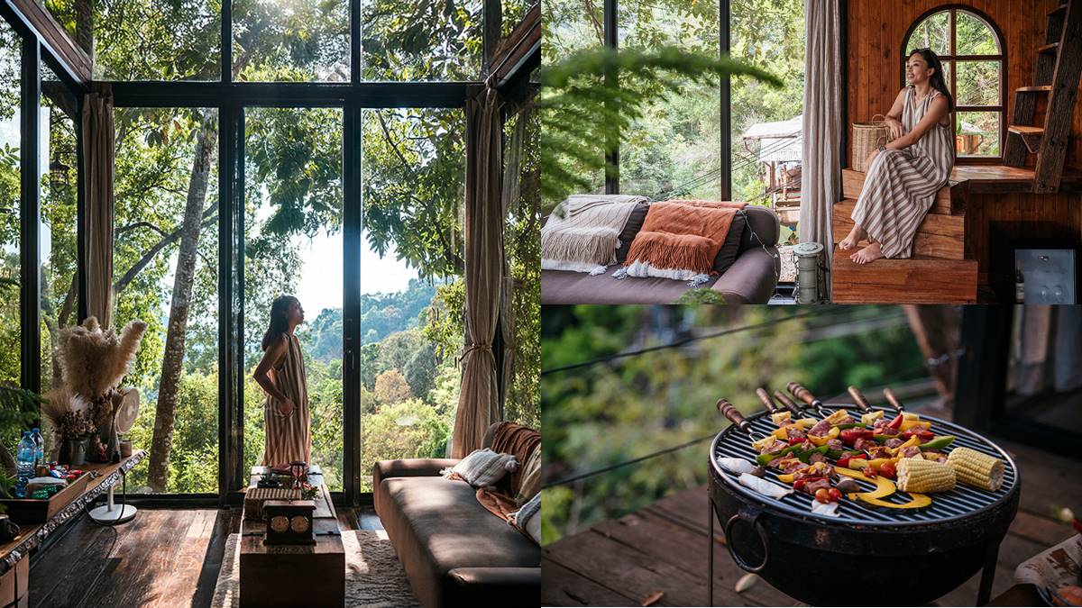 山中住一晚！入住綠意環繞「夢幻玻璃屋」民宿，還能享受星空下BBQ超滿足