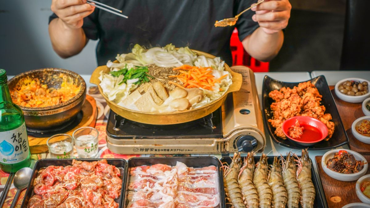 不用呼朋引伴、１個人也可以吃豪華銅盤烤肉！（圖片來源：Angelababy享樂日記）