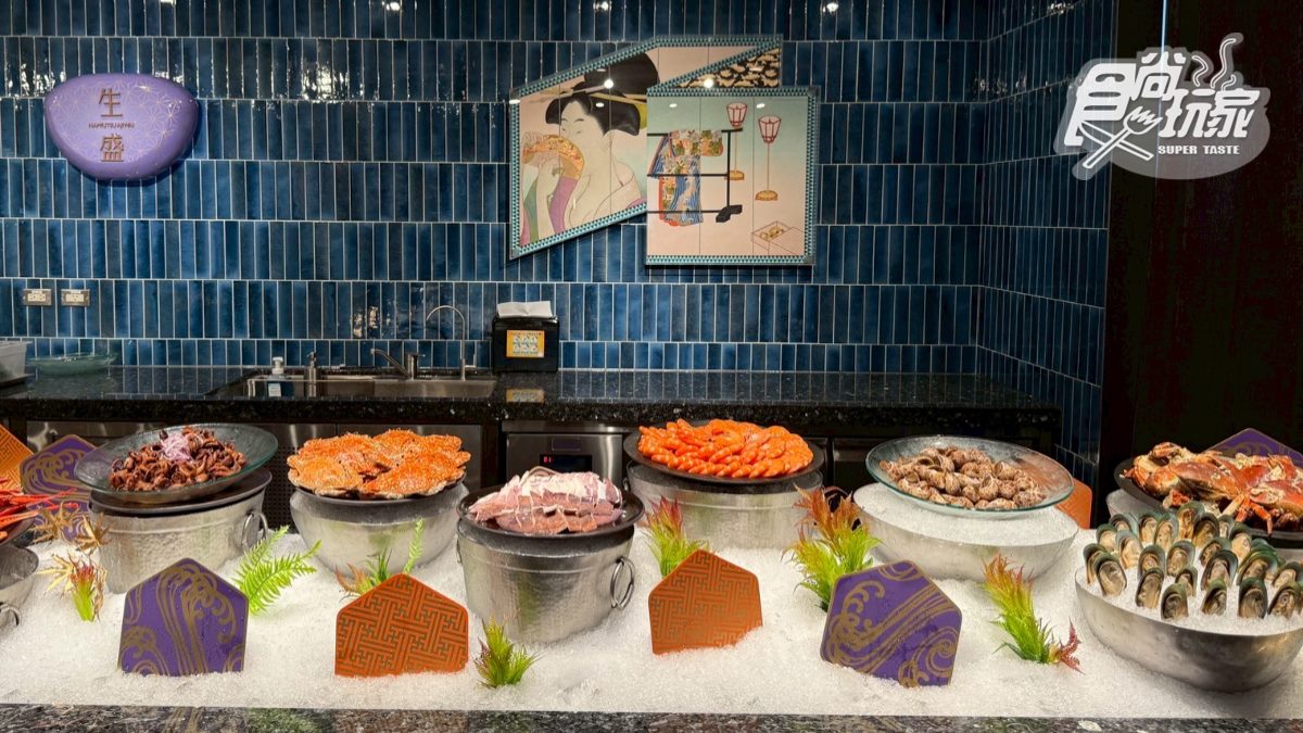 「旭集」以９大餐區聞名，餐廳內設有生魚片、握壽司、燒烤、炸物、鐵板燒、甜點等區域。