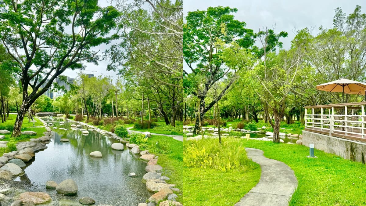 高雄免費玩水景點！森林系親水河道美翻，周邊逛美術館、藝術中心通通免門票