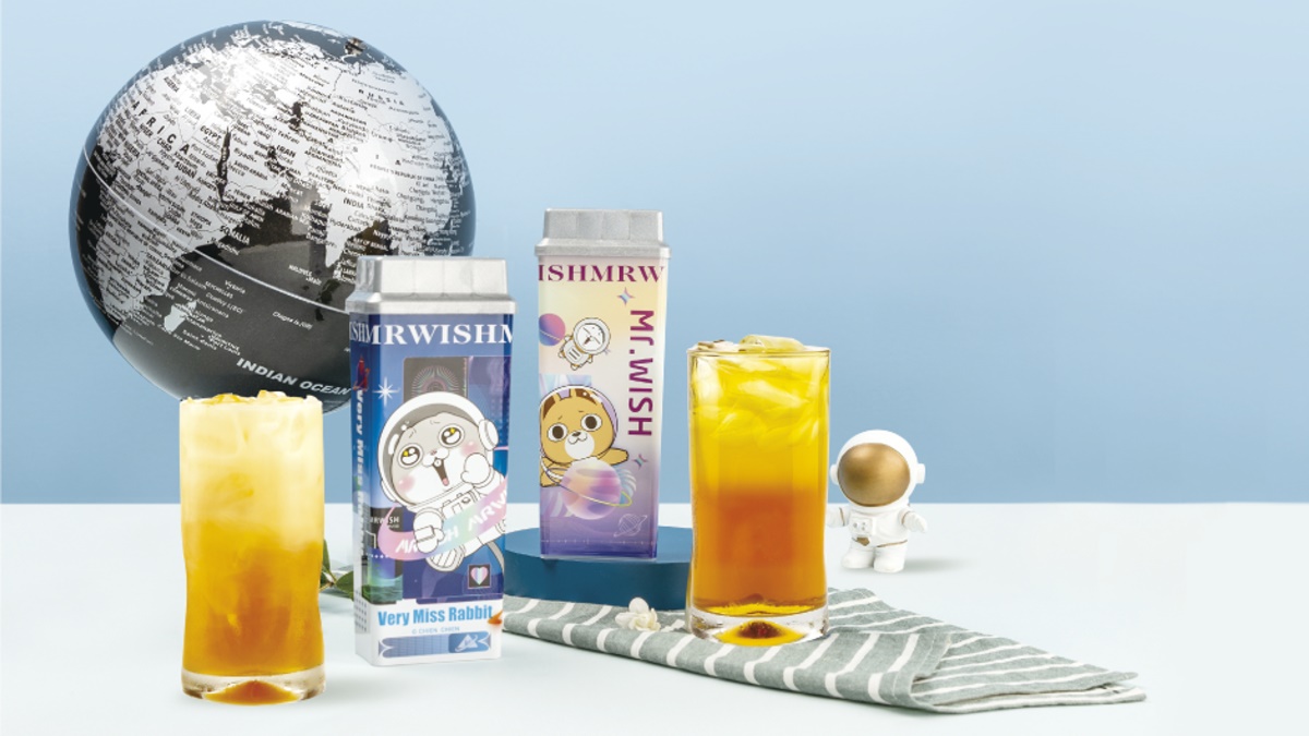 大苑子買一送一！火龍果飲品、霜淇淋回歸，「Mr. Wishｘ好想兔」五窨奶茶專屬罐