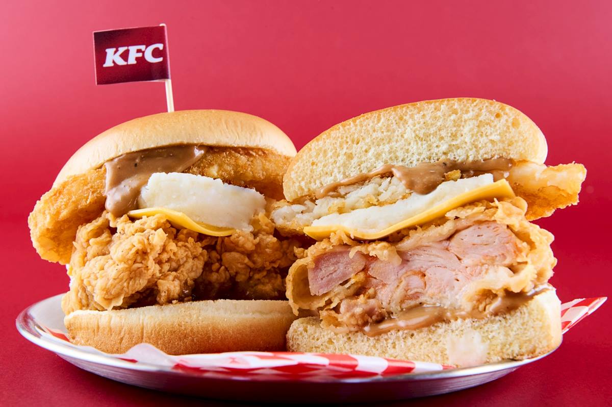 肯德基、繼光香香雞買一送一！「肉汁薯泥咔啦雞腿堡」開搶，加碼蛋塔買３送２
