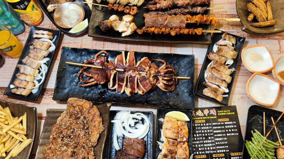 他們家的秘製醬汁鹹香濃郁又不會過份死鹹，所有食材烤了都好吃。（圖片來源：帆帆貓A幸福旅行台）