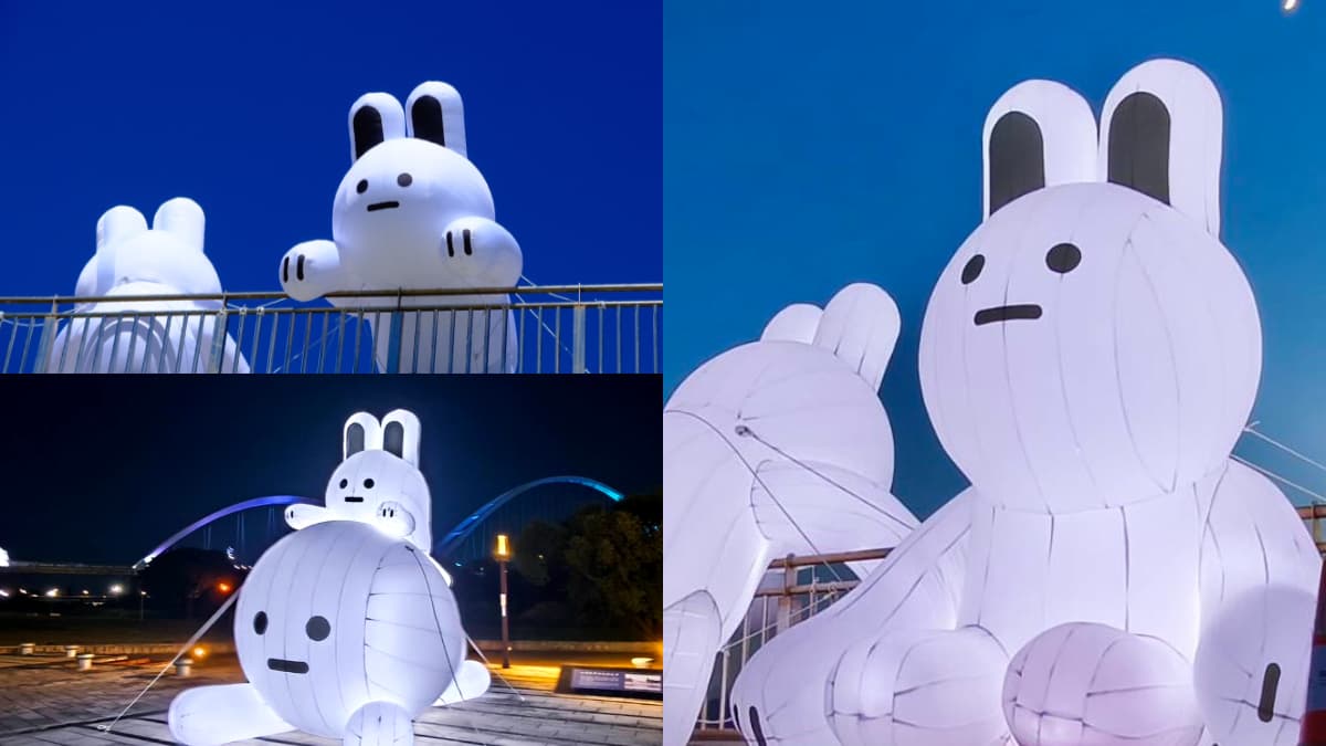 近５公尺巨大萌兔出沒新北！新角色「兔兔Q」療癒登場，中秋節打卡景點＋１