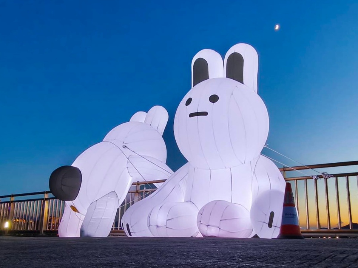 近5公尺巨大萌兔出沒新北!新角色「兔兔Q」療癒登場,中秋節打卡景點+1 近5公尺巨大萌兔出沒新北!新角色「兔兔Q」療癒登場,中秋節打卡景點+1