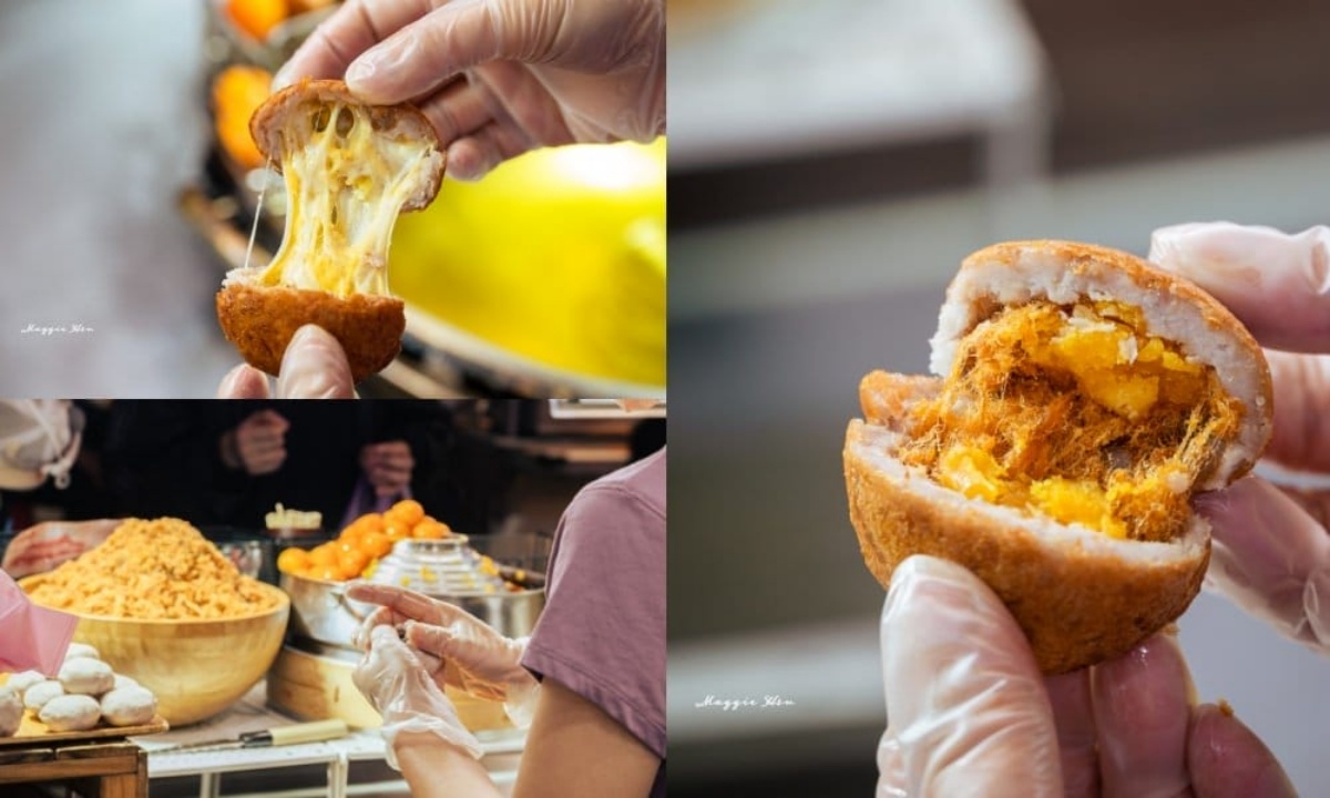 饒河夜市美食14：老芋仔芋頭酥