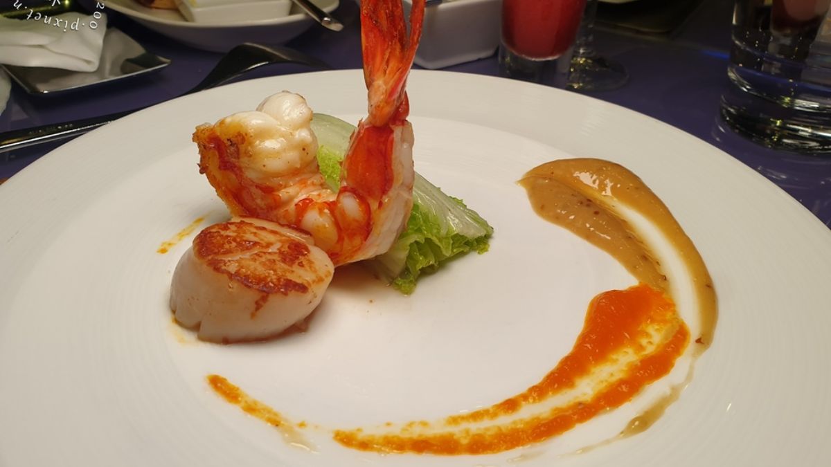 太平洋野生花尾蝦搭配北海道干貝，是店裡的人氣選擇。（圖片來源：米寶麻幸福滿載）