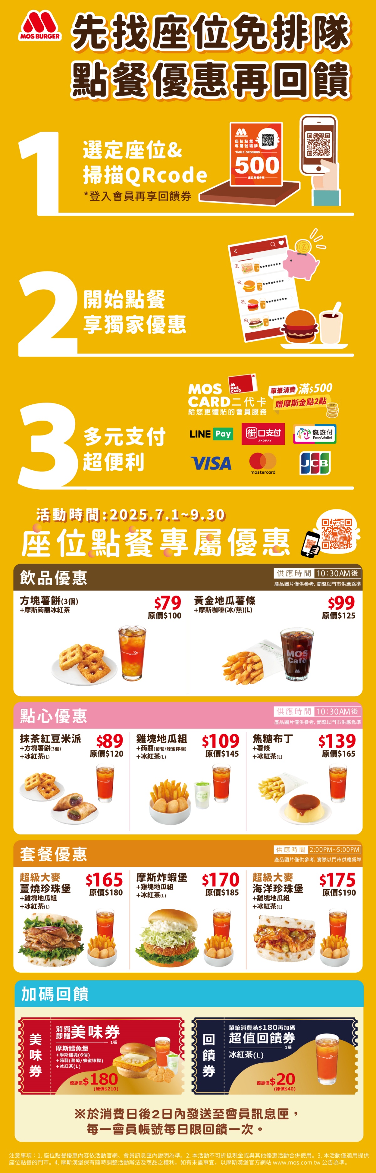 MOS摩斯2025優惠券與門市活動：早餐、咖啡日、青年大滿足一次看
