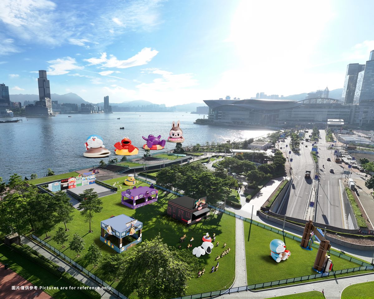 必拍20公尺哆啦A夢！奶昔大哥、LABUBU４大氣偶，還有快閃市集也要逛