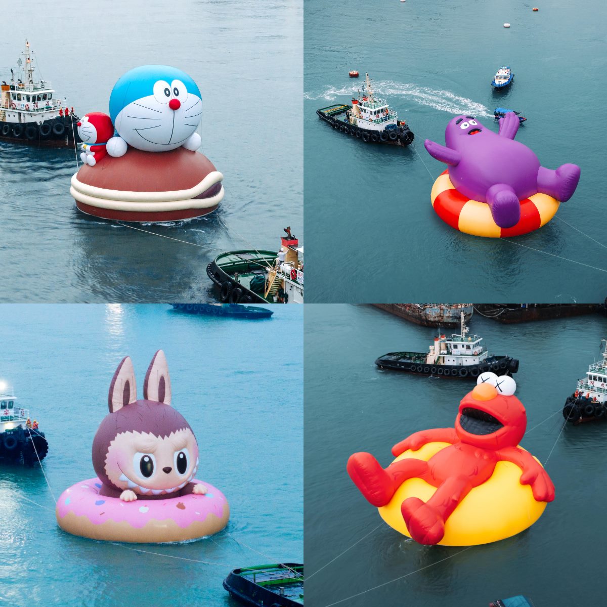 必拍20公尺哆啦A夢！奶昔大哥、LABUBU４大氣偶，還有快閃市集也要逛