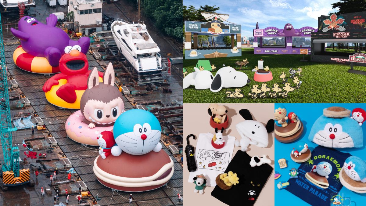 必拍20公尺哆啦A夢！奶昔大哥、LABUBU４大氣偶，還有快閃市集也要逛