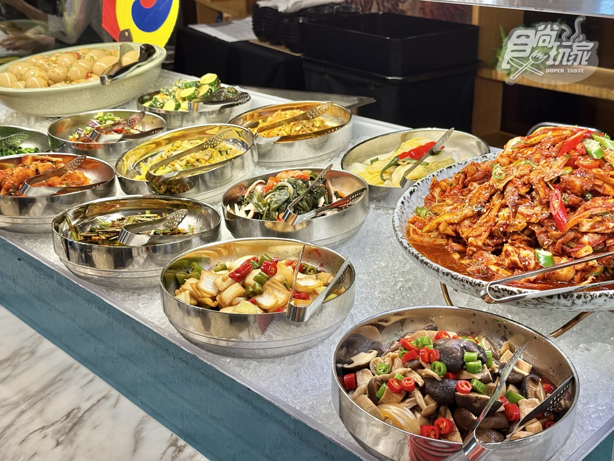 ４人同行１人免費！超過30道韓式料理吃到飽，爽嗑韓式烤肉、螃蟹海鮮無限夾