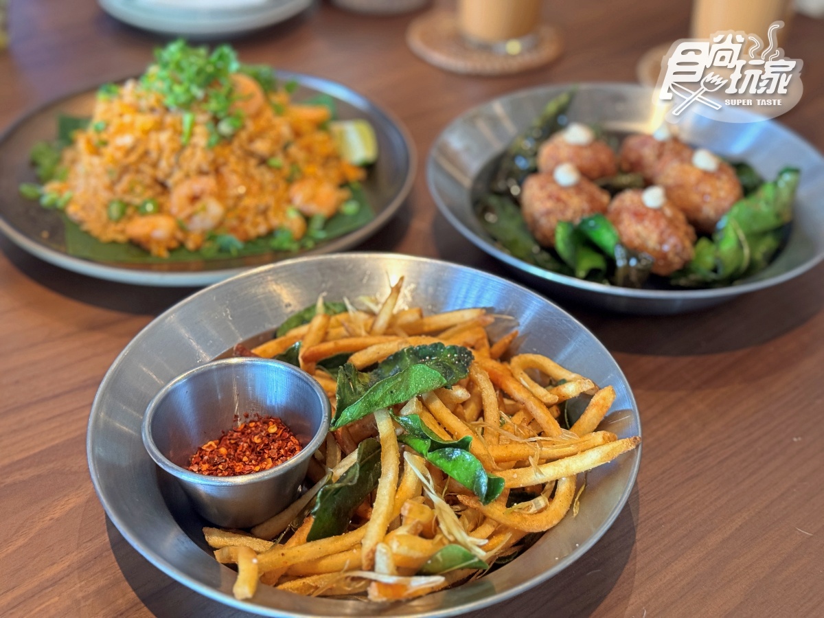 台中第１間「泰式餐酒館」在這！８款必吃、亮點一覽，爽嗑酸辣蝦、泰奶布丁