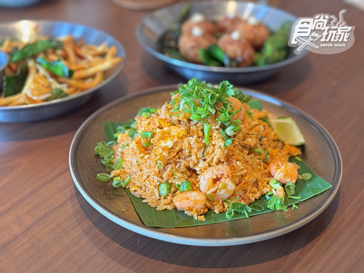 台中第１間「泰式餐酒館」在這！８款必吃、亮點一覽，爽嗑酸辣蝦、泰奶布丁