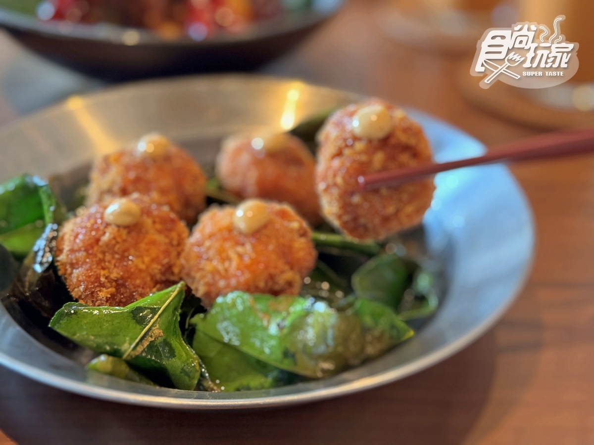 台中第１間「泰式餐酒館」在這！８款必吃、亮點一覽，爽嗑酸辣蝦、泰奶布丁