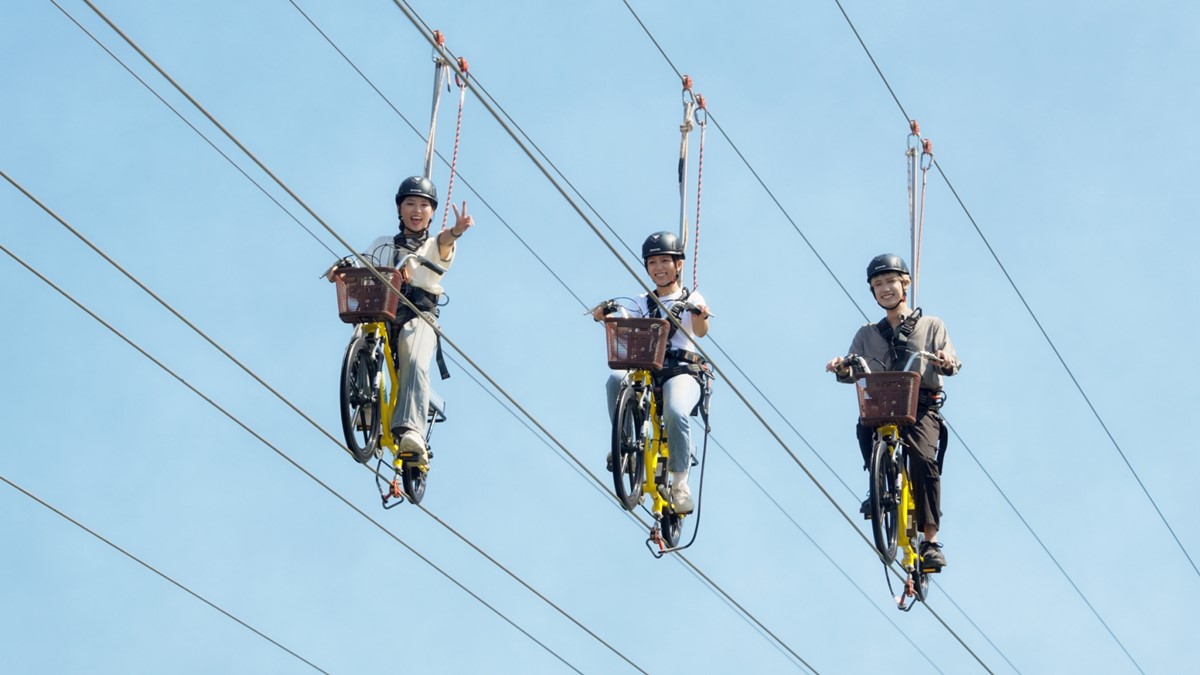 苗栗新景點11月試營運！體驗西部最長「空中飛索」，搭船遊湖、玩空中腳踏車
