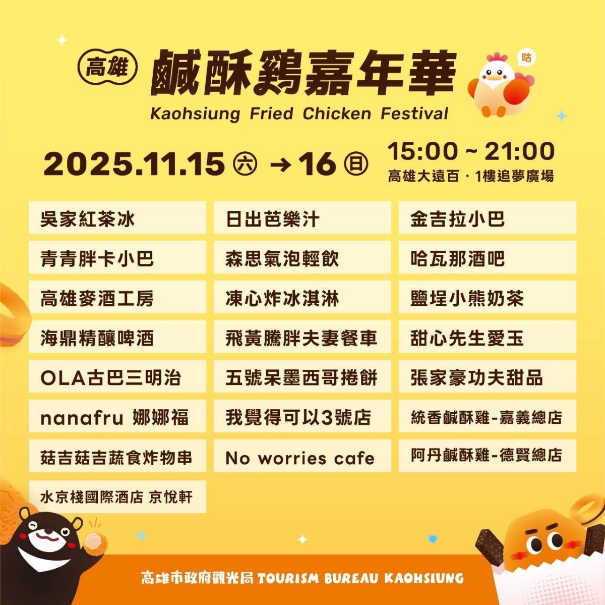 高雄「鹹酥雞嘉年華」本週登場!65間炸物、手搖飲集合,開吃Lisa同款西多士 高雄「鹹酥雞嘉年華」本週登場!65間炸物、手搖飲集合,開吃Lisa同款西多士