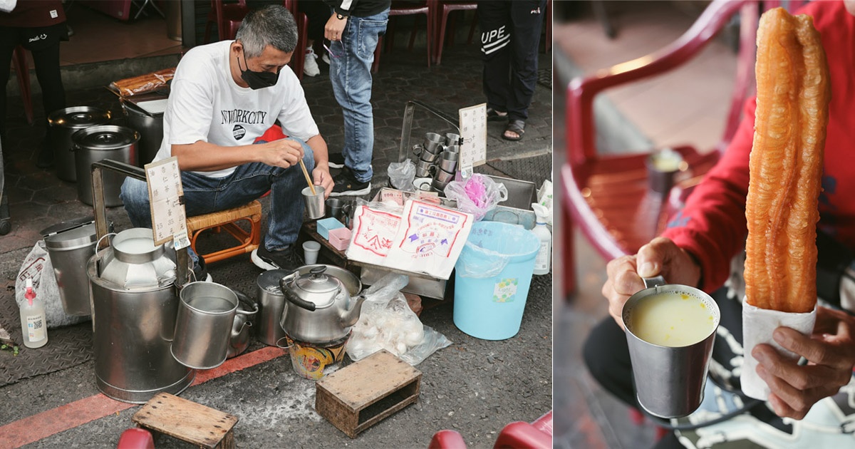 路邊直接開煮!80年「炭燒杏仁茶」激推必加蛋黃,嘉義最接地氣台味早餐 嘉義美食:嘉義南門包氏炭燒杏仁茶|路邊現煮還加蛋