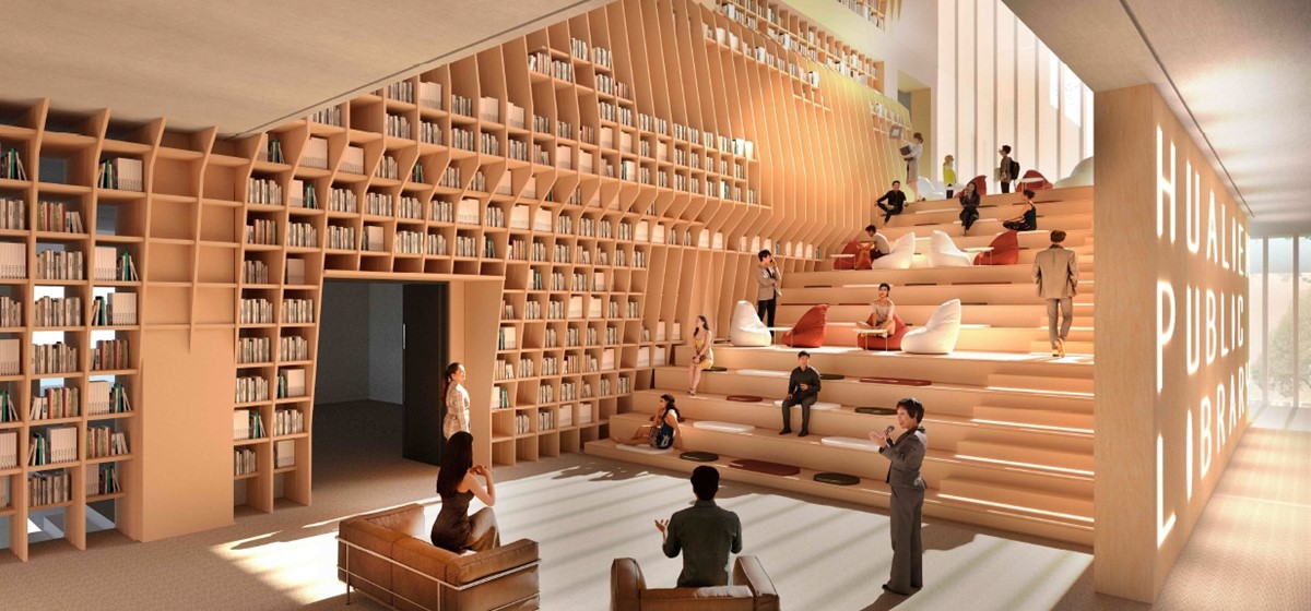 全台唯一「24小時圖書館」這時啟用!5層樓空間面向海景,室內模擬圖搶先看 全台唯一「24小時圖書館」這時啟用!5層樓空間面向海景,室內模擬圖搶先看