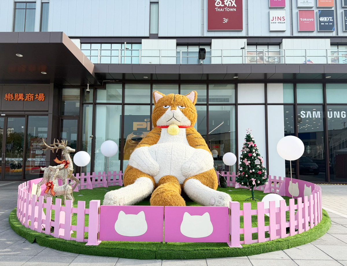 ４米高「厭世橘貓」首度降肉高雄！圓滾滾身材超吸睛，打卡再送限量貼紙