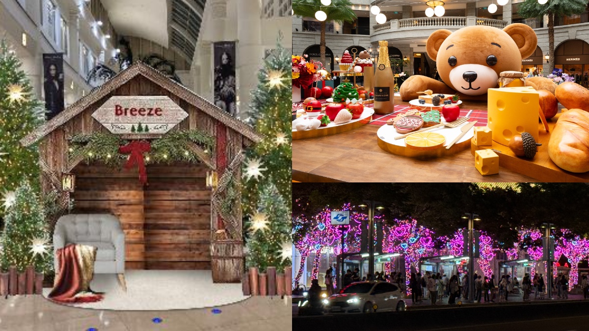 「巨型聖誕熊」降落信義區！打卡巨大聖誕餐桌＋童話幻境，加碼粉色告白大道