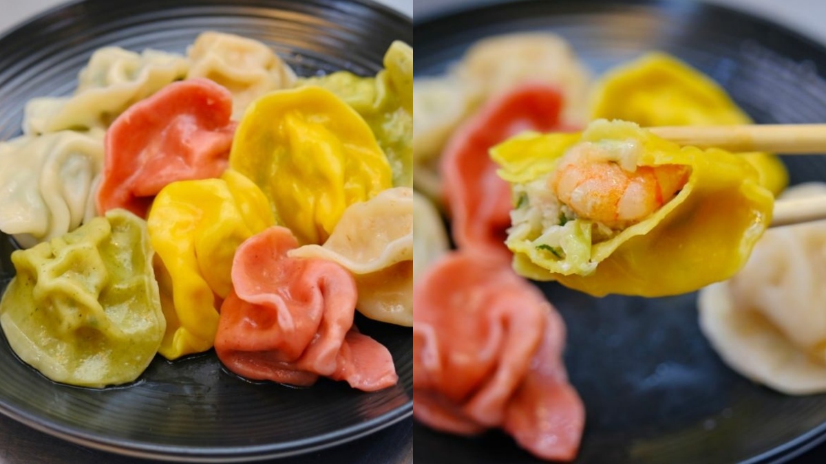 新富市場美食３：多餃舍｜獲獎彩色水餃