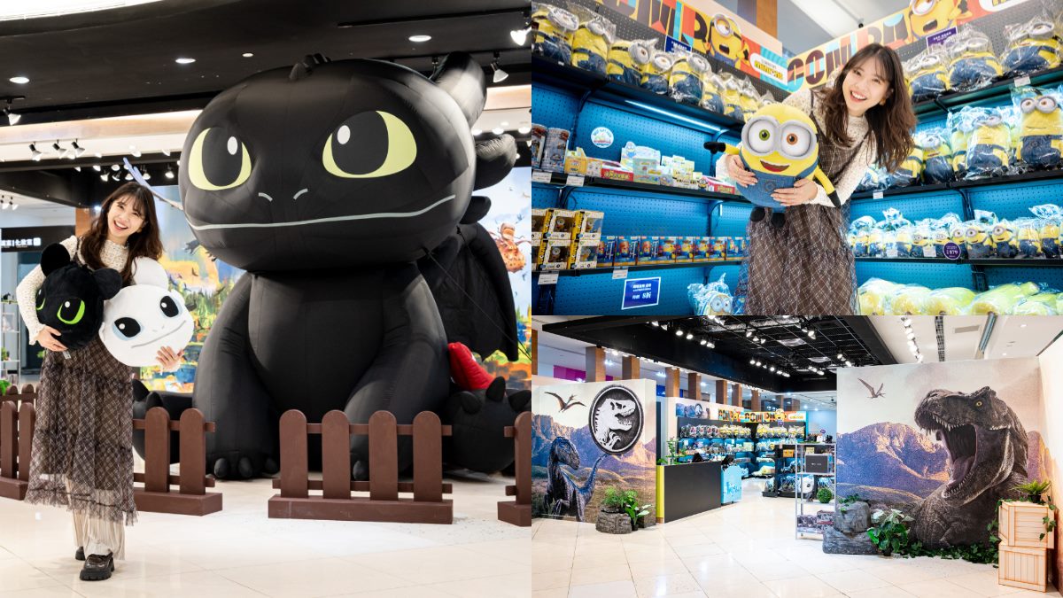 免飛日本衝「環球快閃店」！免費打卡３公尺超Ｑ沒牙，小小兵、侏羅紀公園周邊