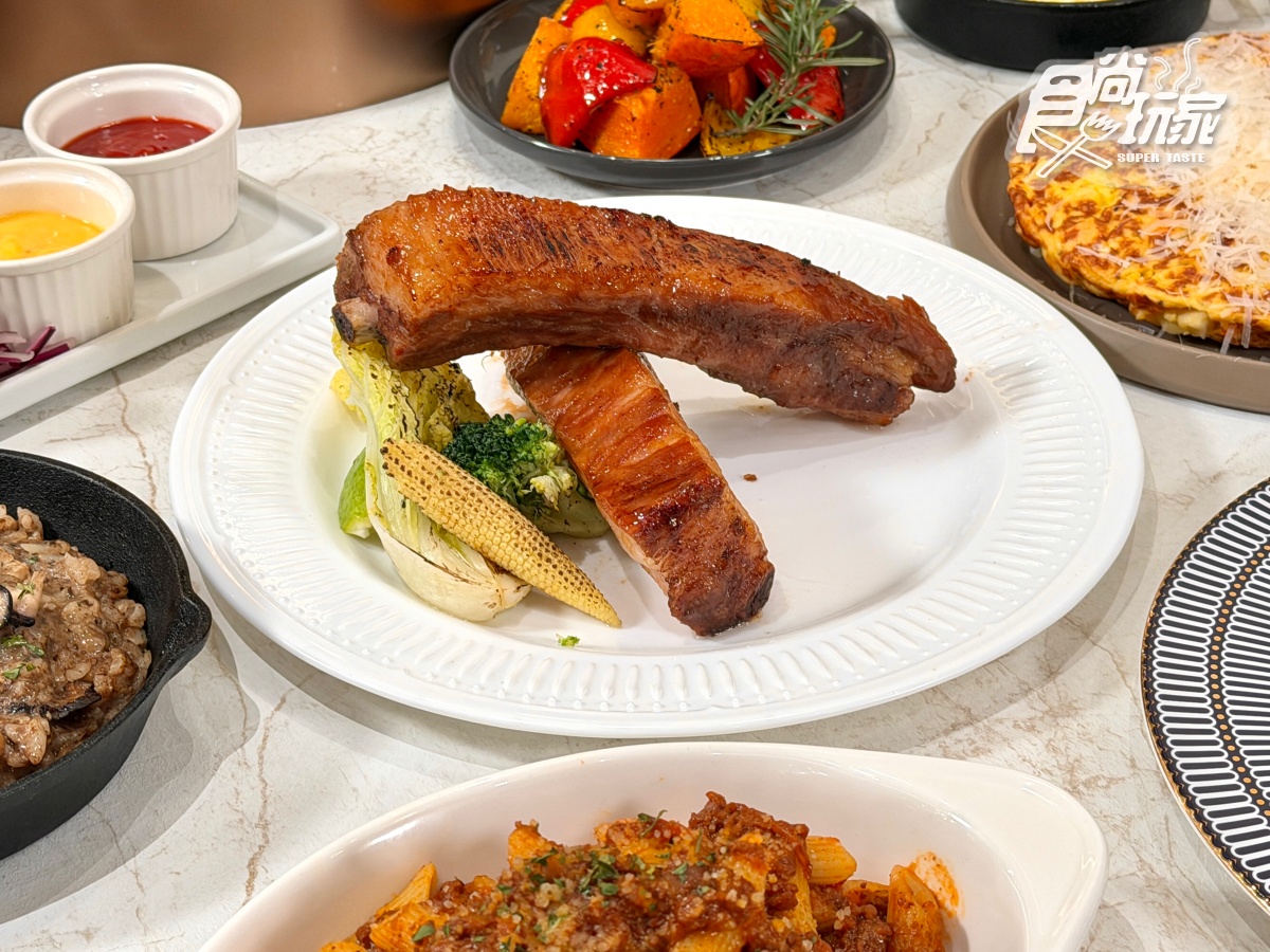 饗賓２間「高CP牛排」開幕升級！排餐＋自助吧吃到飽，熱食、披薩80道無限夾