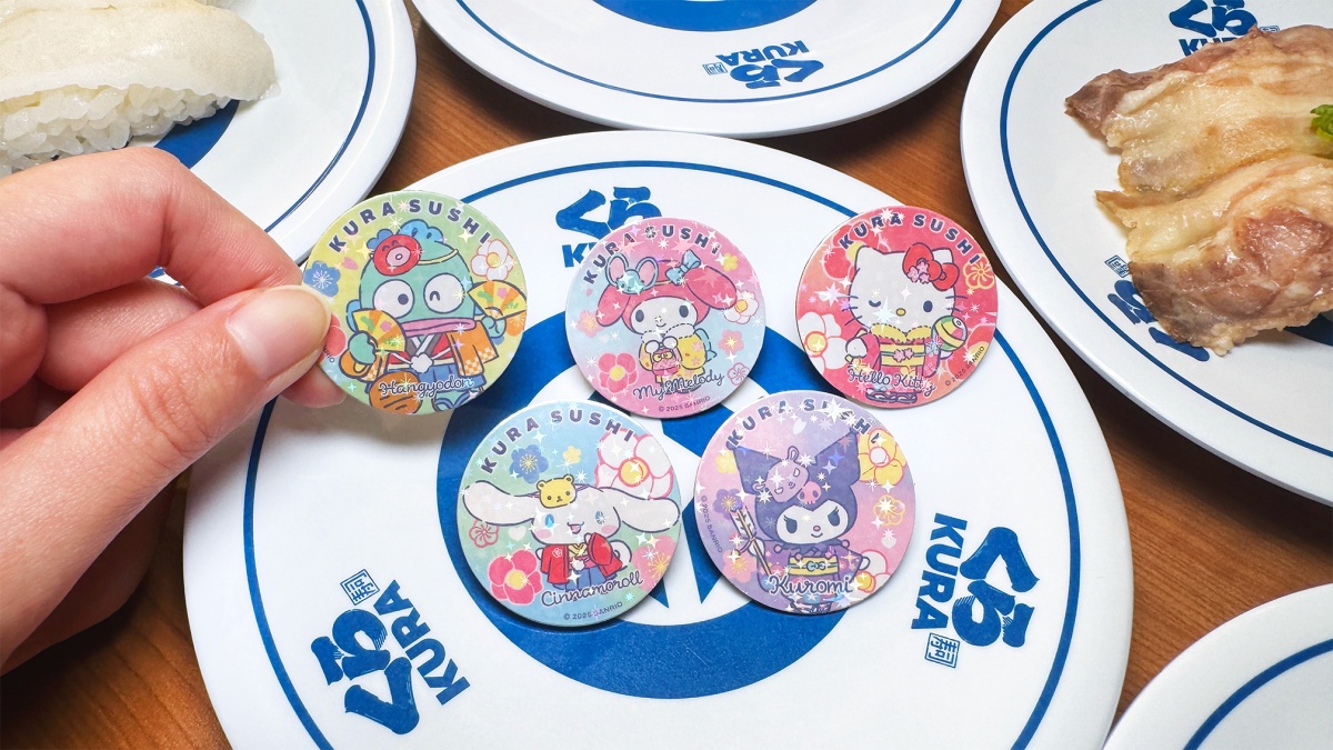 ５間三麗鷗「新年主題門市」！藏壽司15款達摩、御守扭蛋，聯名餐點送閃卡