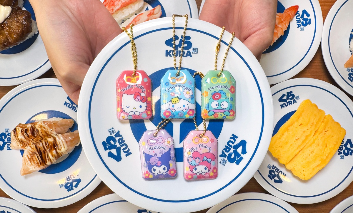 ５間三麗鷗「新年主題門市」！藏壽司15款達摩、御守扭蛋，聯名餐點送閃卡