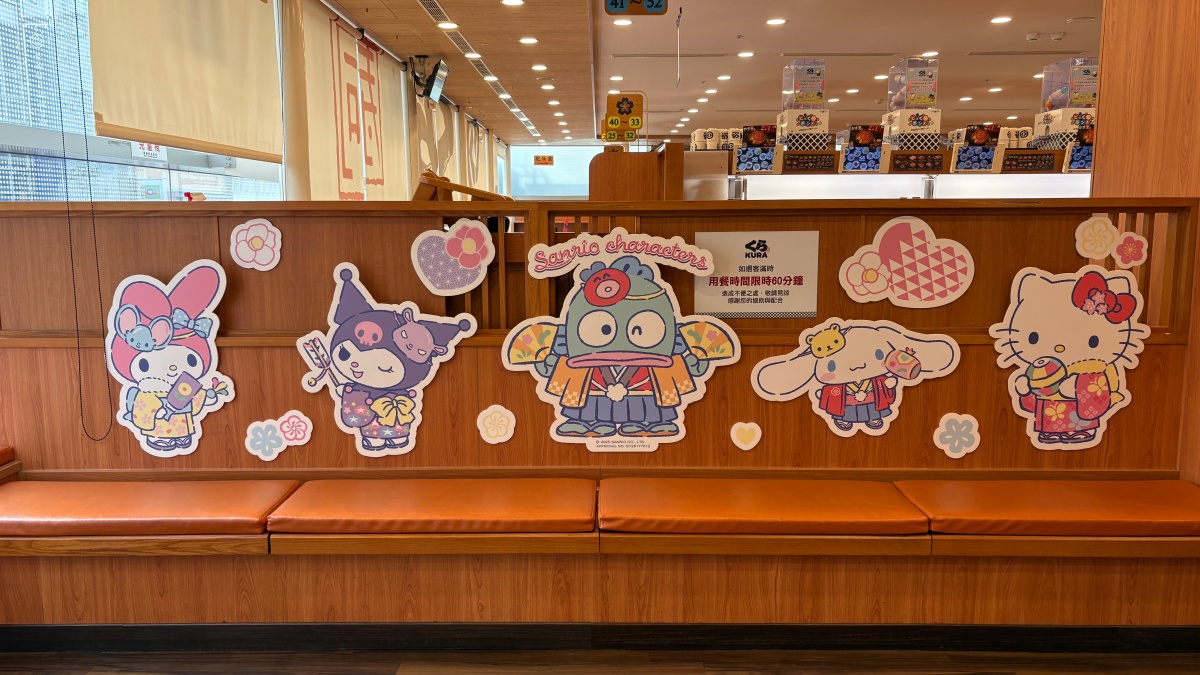 ５間三麗鷗「新年主題門市」！藏壽司15款達摩、御守扭蛋，聯名餐點送閃卡