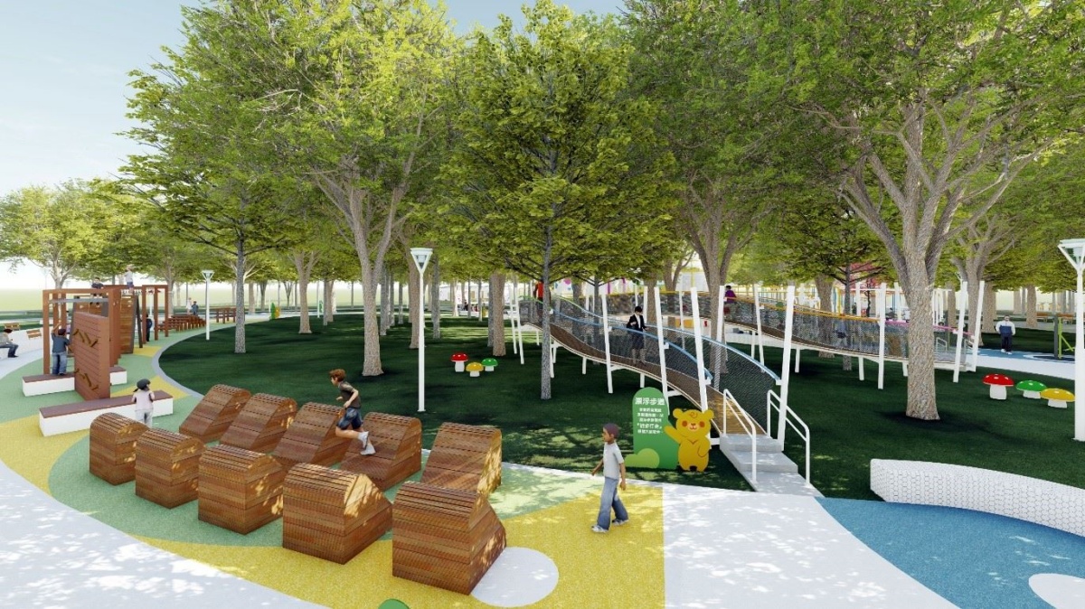 高雄全新「熊熊主題公園」過年前開放！必玩森林熊城堡溜滑梯，模擬圖搶先看