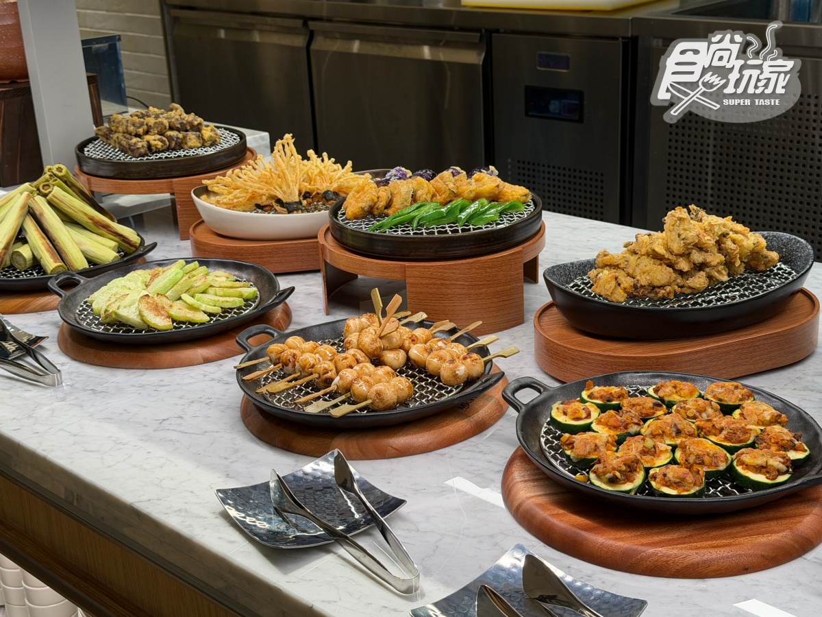 CNN認證「蔬食Buffet」開幕了！爽嗑3.5小時，熱炒、烤物、甜點200道無限夾