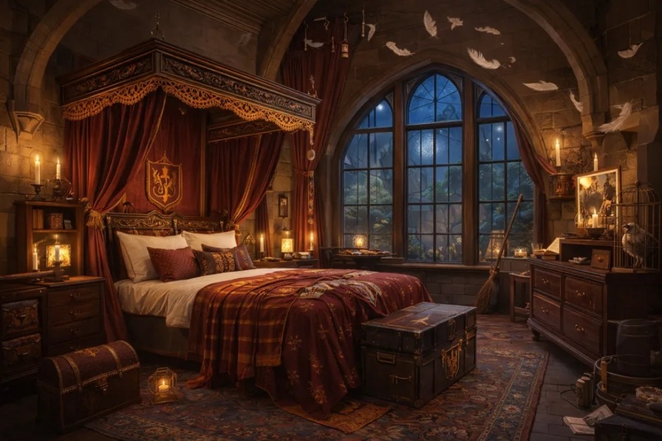 全球首間「哈利波特主題飯店」2026開！霍格華茲４大學院房、魔法樂高園區搶先看