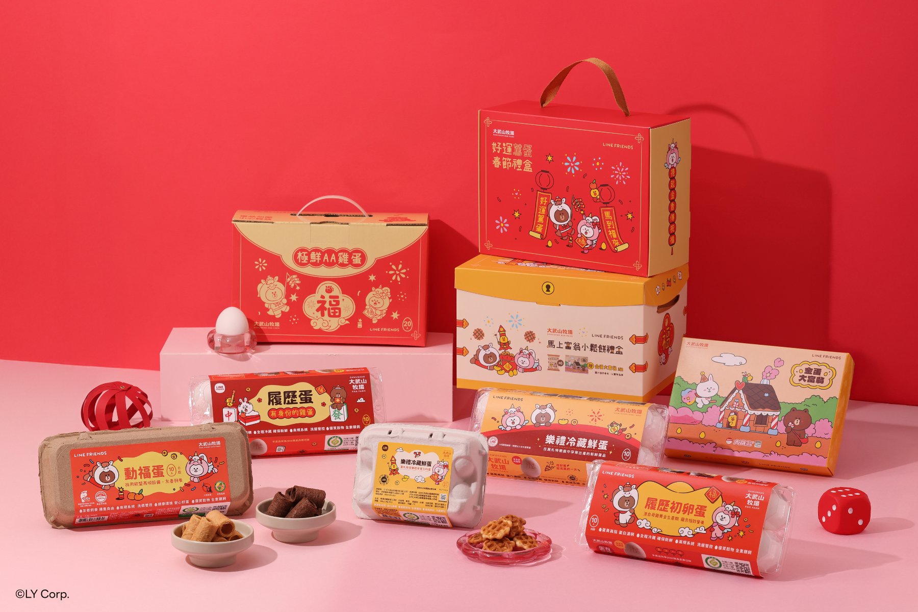 7-11「卡通IP春節禮盒」20款！吉伊卡哇達摩、蠟筆小新造型桶、大耳狗變裝公仔