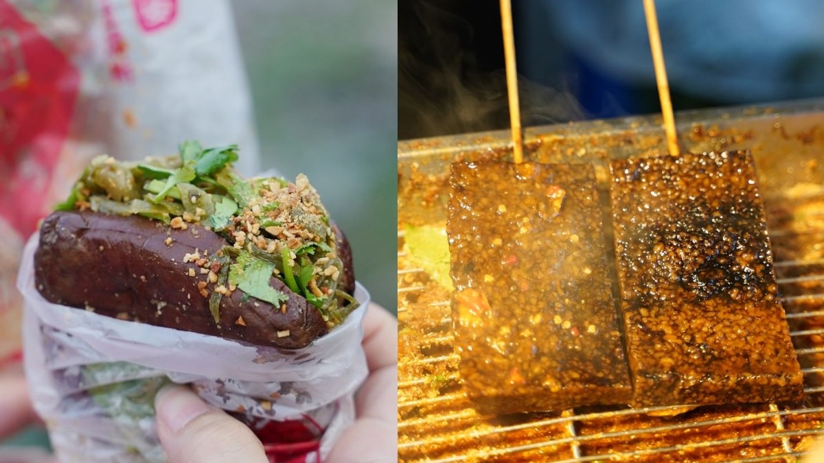 帶草莓香氣碳烤雞蛋、3色口味臭豆腐,深入「苗栗洗水坑豆腐街」吃8家老街美食 03. 豆腐街美食|滷媽媽客家豆干包