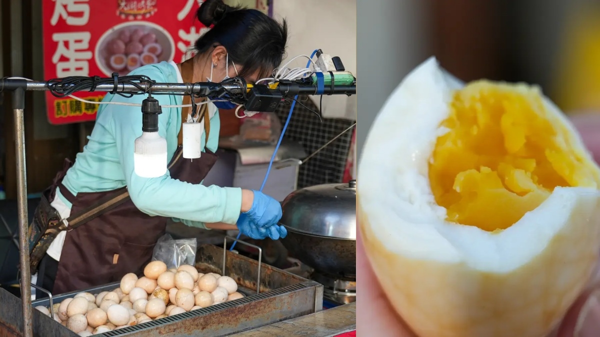 帶草莓香氣碳烤雞蛋、3色口味臭豆腐,深入「苗栗洗水坑豆腐街」吃8家老街美食 07. 豆腐街美食|大湖烤蛋