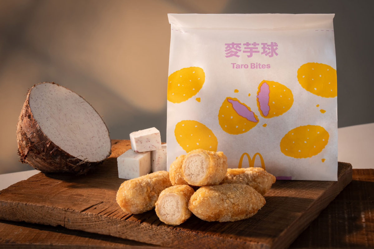 麥當勞全新「芋泥球」開賣！爆漿大甲芋泥超欠吃，加碼「霸牛堡」送麥克雞塊