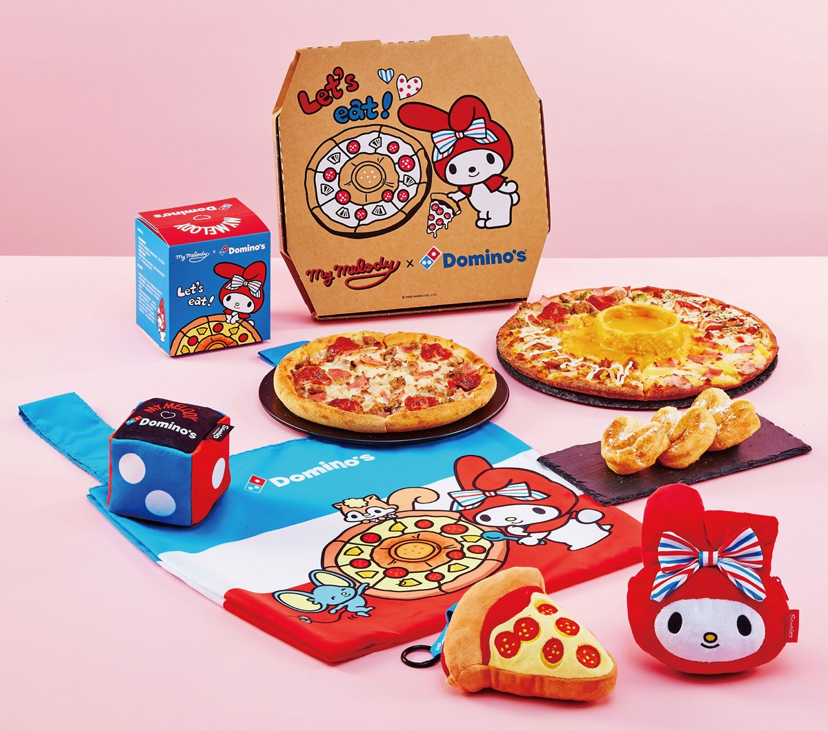 「達美樂Ｘ美樂蒂」首度聯名！超Q披薩盒＋周邊搶看，免費送招牌燈盲盒
