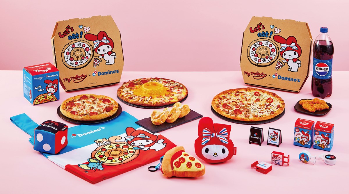 「達美樂Ｘ美樂蒂」首度聯名！超Q披薩盒＋周邊搶看，免費送招牌燈盲盒