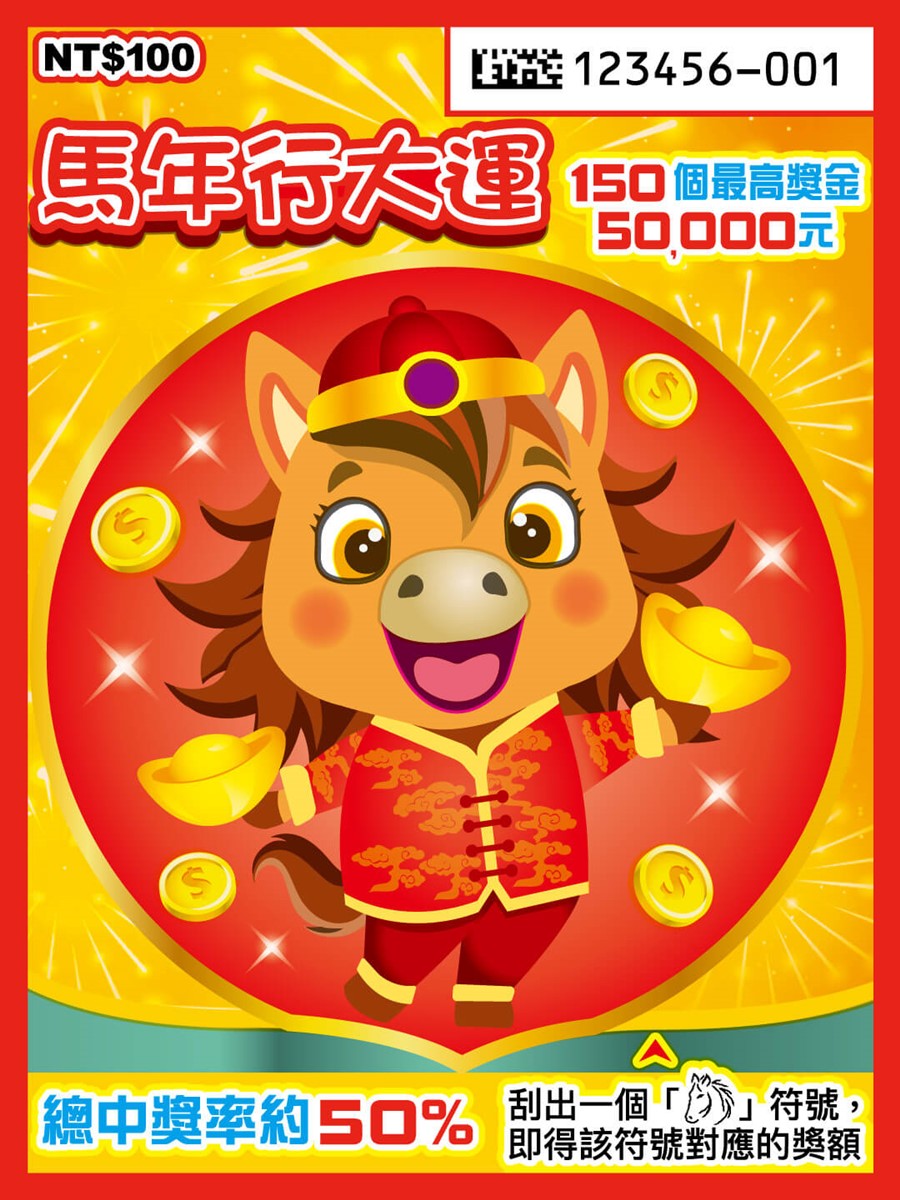 2026馬年5款全新刮刮樂開賣!高CP值推薦、中獎率、獎金一次看 2026馬年5款全新刮刮樂開賣!高CP值推薦、中獎率、獎金一次看