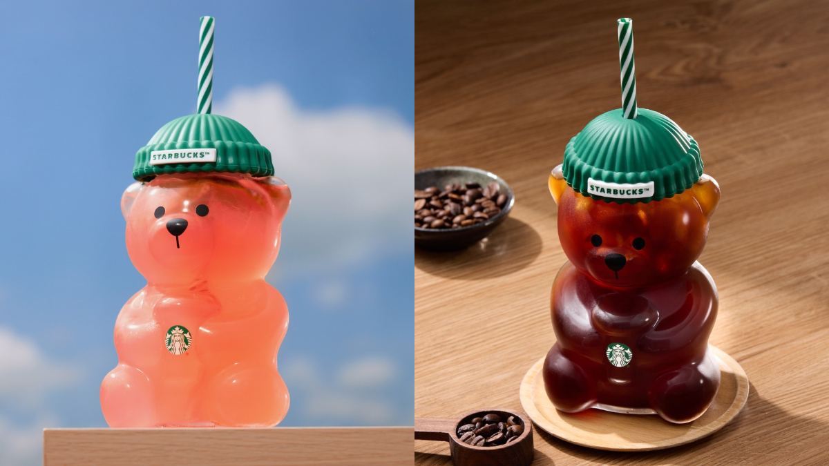 星巴克連３天買一送一！外送半價喝，超搶手「星巴克小熊玻璃杯」台灣上架