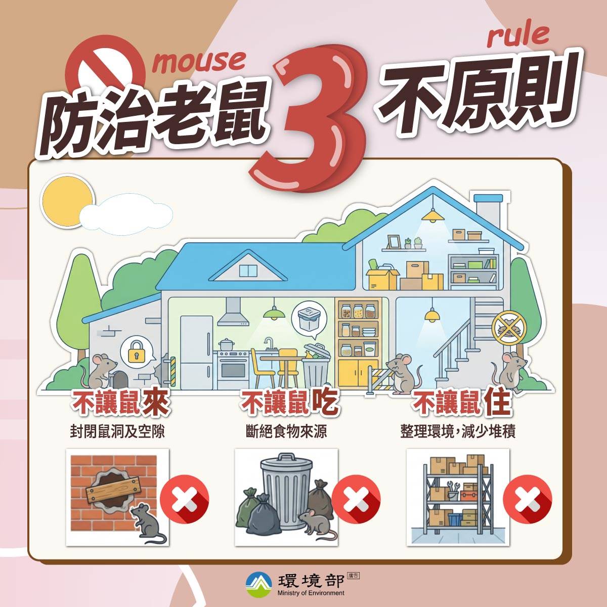 漢他病毒症狀超像感冒！４族群要當心、嚴重恐身亡，教３招避免老鼠跑進家裡