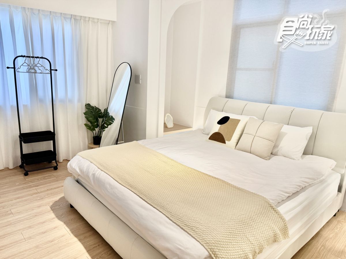 台南新開幕民宿開箱！韓系奶油白裝潢超好拍，地點近國華街美食一級戰區