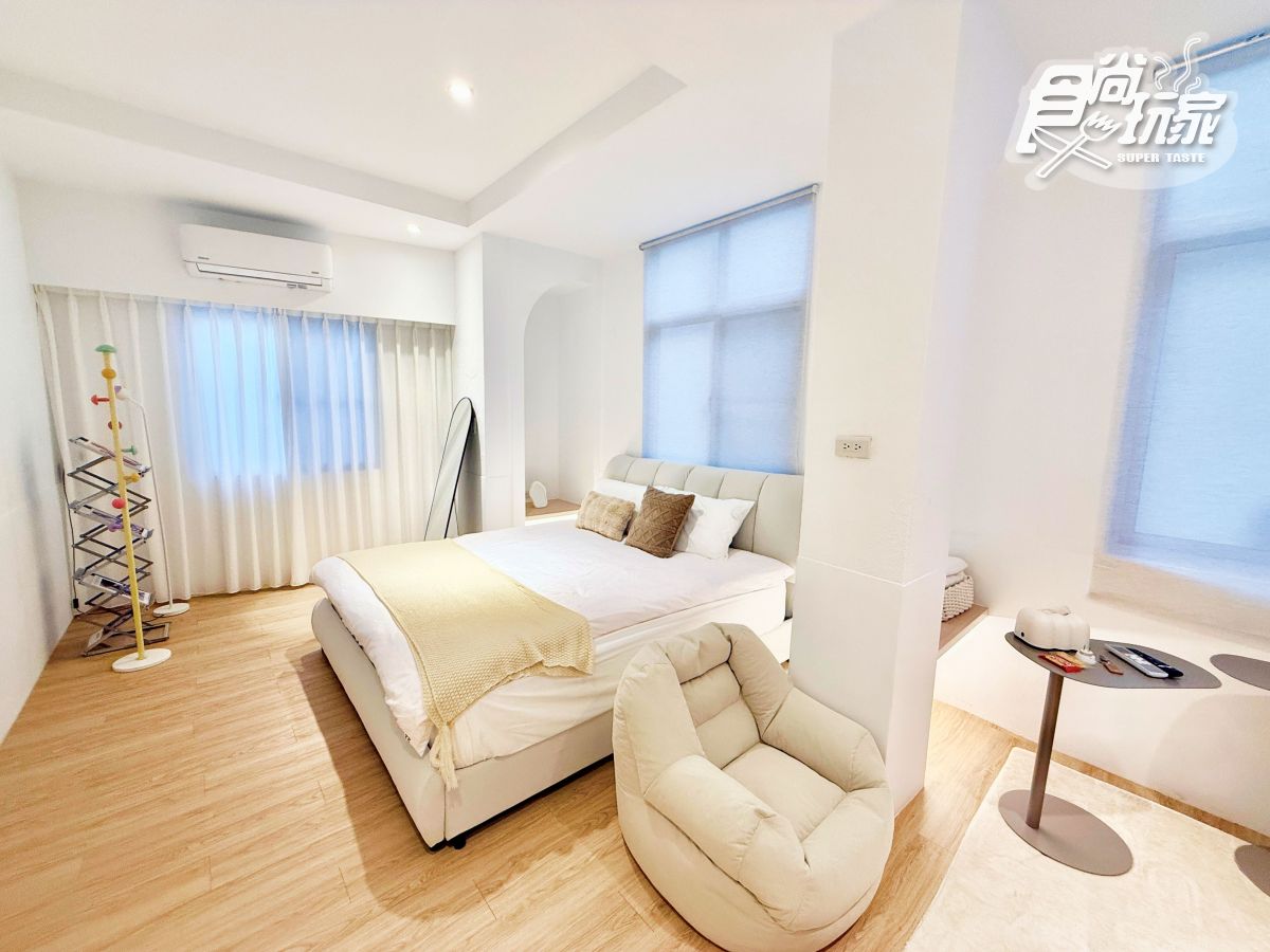 台南新開幕民宿開箱！韓系奶油白裝潢超好拍，地點近國華街美食一級戰區