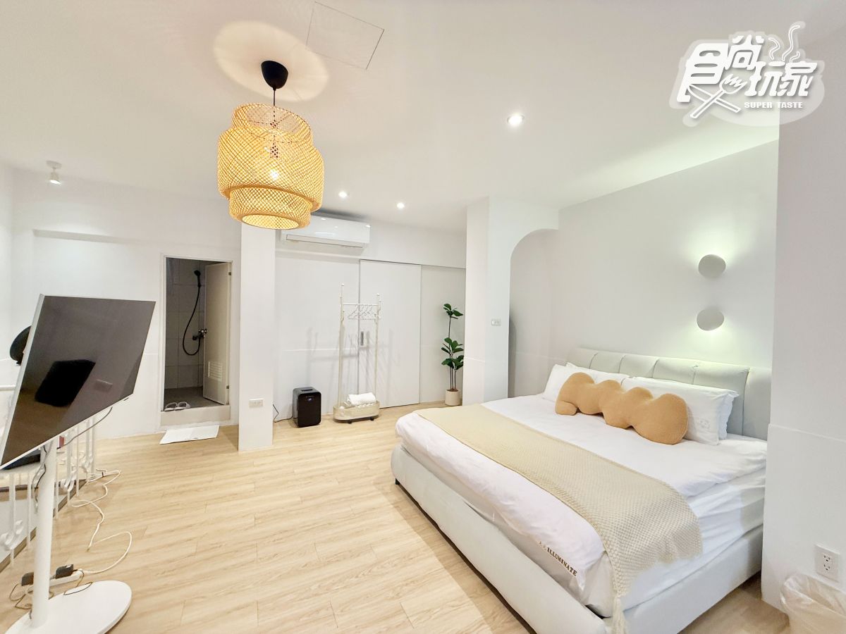 台南新開幕民宿開箱！韓系奶油白裝潢超好拍，地點近國華街美食一級戰區