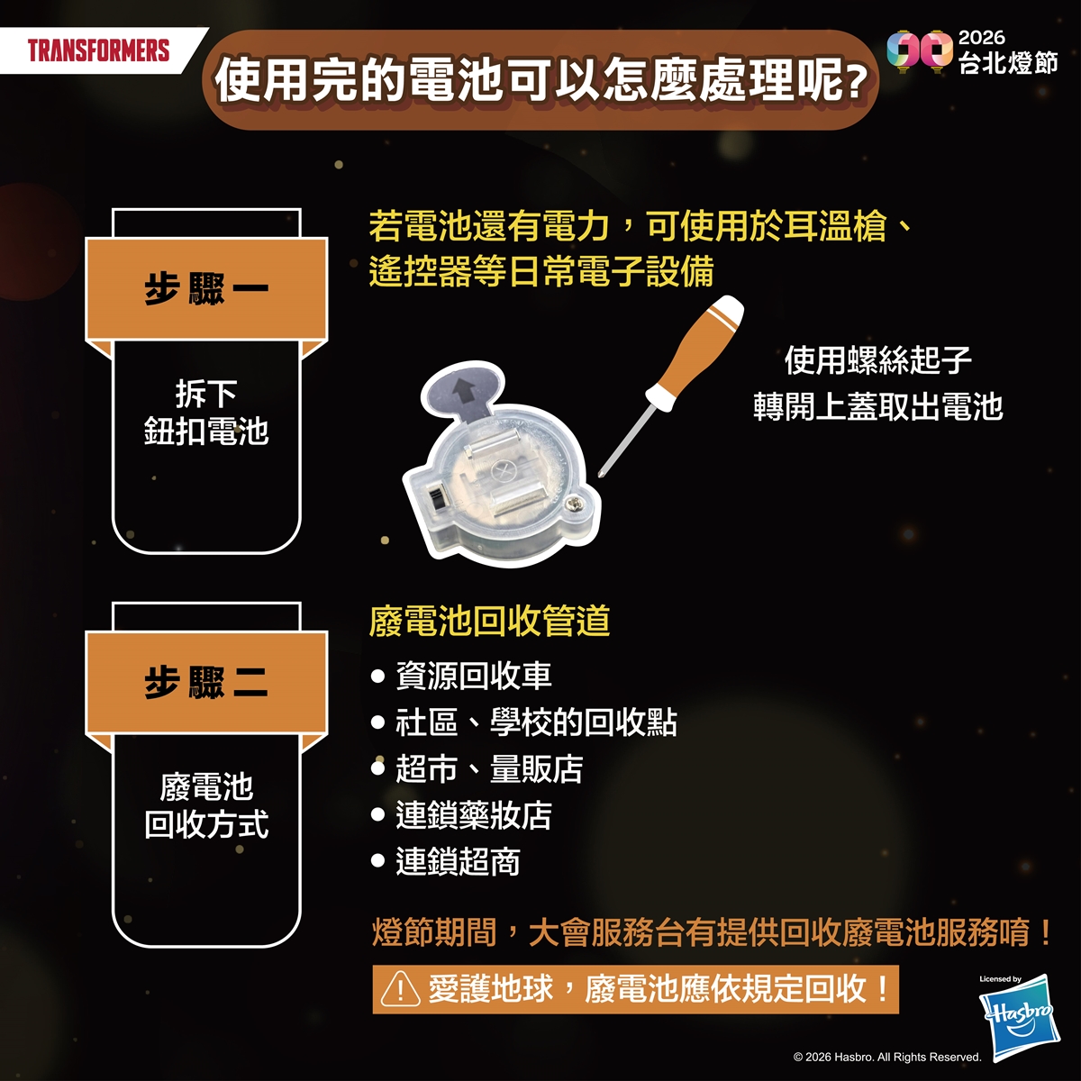 全台最帥提燈！2026台北燈節「變形金剛提燈」限量發放，領取地點、時間快看