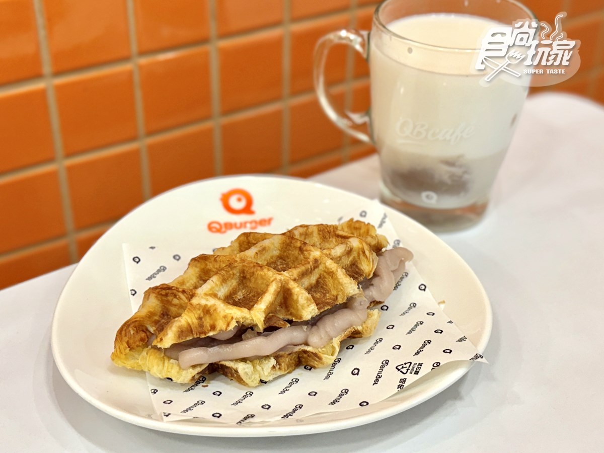 芋頭控快衝！Q Burger超狂「芋頭季」７款開箱，爆漿乳酪烤餅、可朗芙